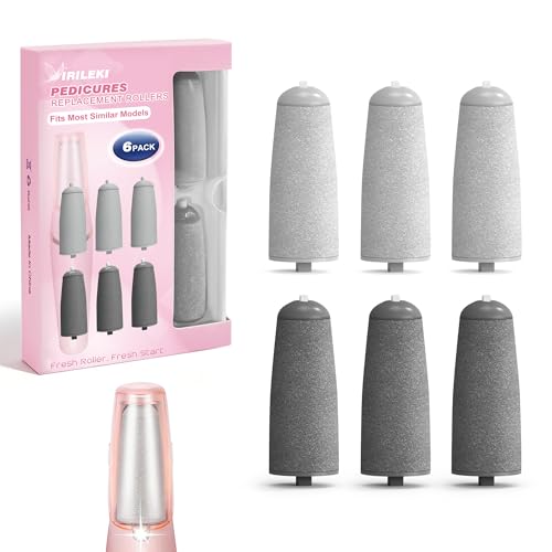 IRILEKI Pedicures Replacement Heads for Flawless Pedi, Electric Foot Callus Removers, Electric Tool Foot File Replacement Roller Head fit Finishing Touch (Upgraded-Thicker and More Durable) - Image 1