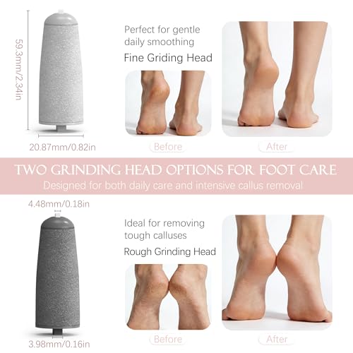 IRILEKI Pedicures Replacement Heads for Flawless Pedi, Electric Foot Callus Removers, Electric Tool Foot File Replacement Roller Head fit Finishing Touch (Upgraded-Thicker and More Durable) - Image 4