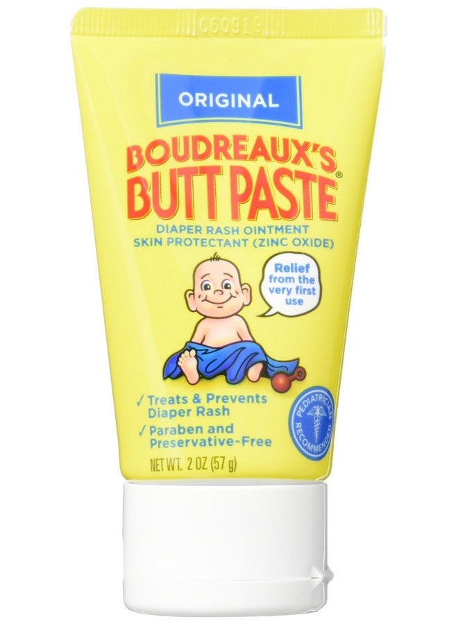 Boudreaux's Butt Paste Diaper Rash Ointment - Original - Contains 16% Zinc Oxide - Pediatrician Recommended - Paraben and Preservative-Free - 2 Ounce