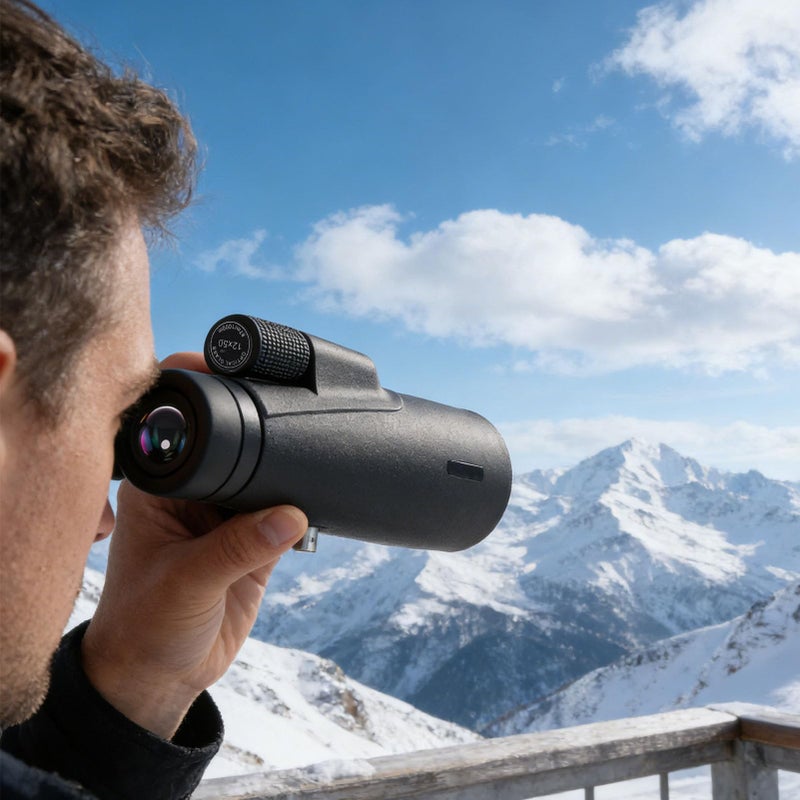 12x50 Monocular Telescope High Magnification BK7 Prism 50mm Objective Lens for Bird Watching Hiking - Image 3