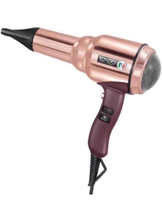 ENZO Professional مجفف شعر إنزو EN-8228 2000 واط احترافي (وردي) - النسخة الدولية - Image 3