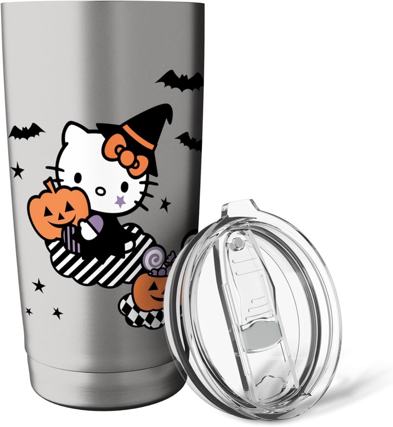 Hello Kitty Hello Kitty Trick or Treat Halloween Tee Shirt Stainless Steel Insulated Tumbler  - Image 5