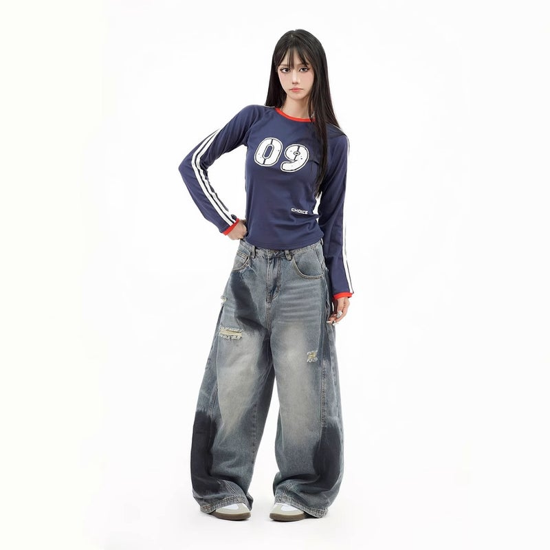 Unisex Casual Daily Denim Jeans - Image 4