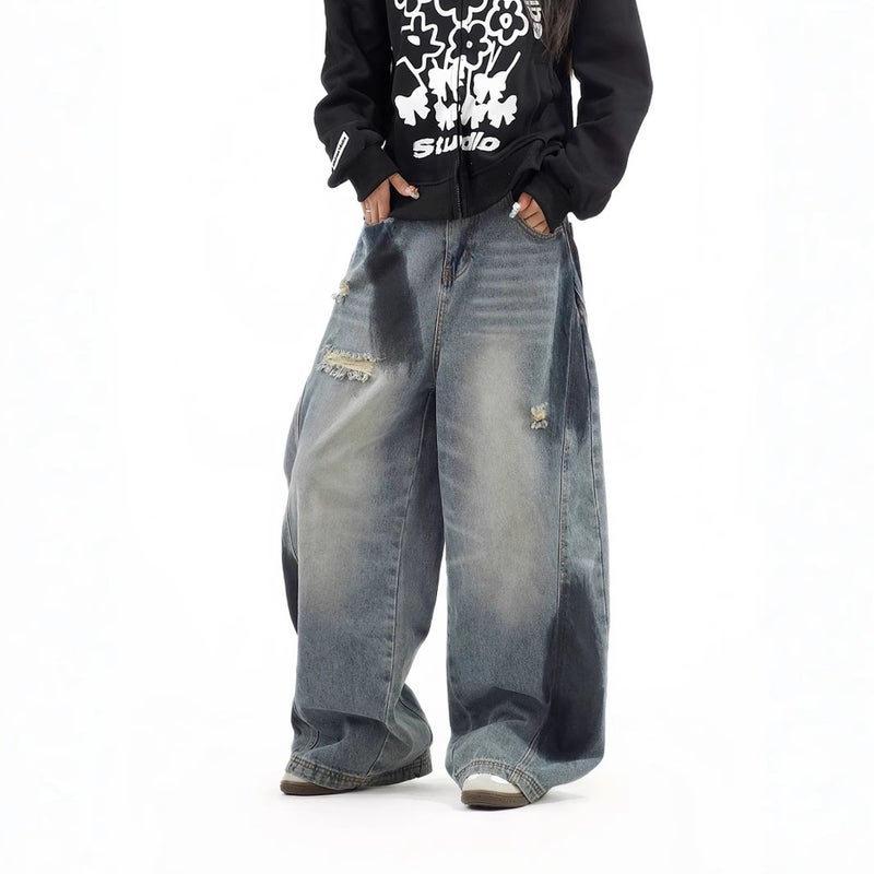 Unisex Casual Daily Denim Jeans - Image 2