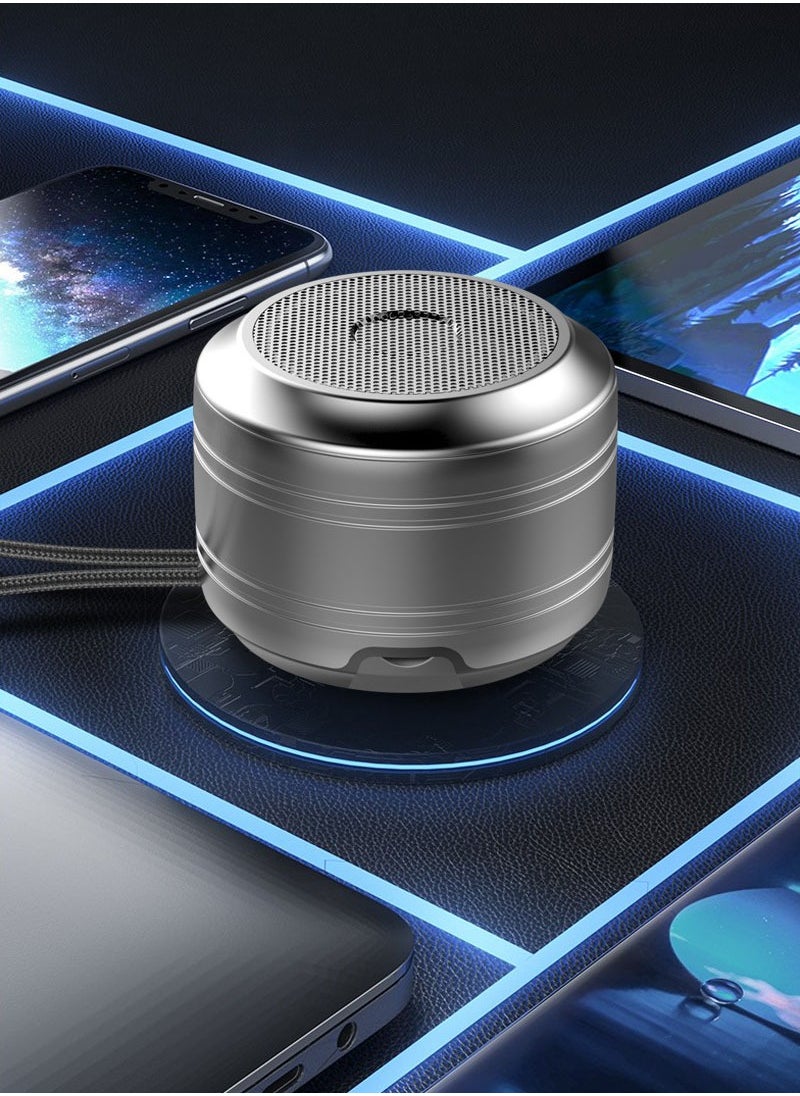 MACAIIROOS New Mini Small Steel Cannon High Volume Lanyard 5.0 Bluetooth Speaker Wireless Small Speaker  - Image 1