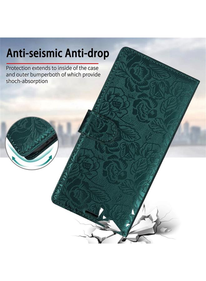 Zaboon Case For iPhone 11 Peony Flowers Imprint Leather Phone Case - Image 4