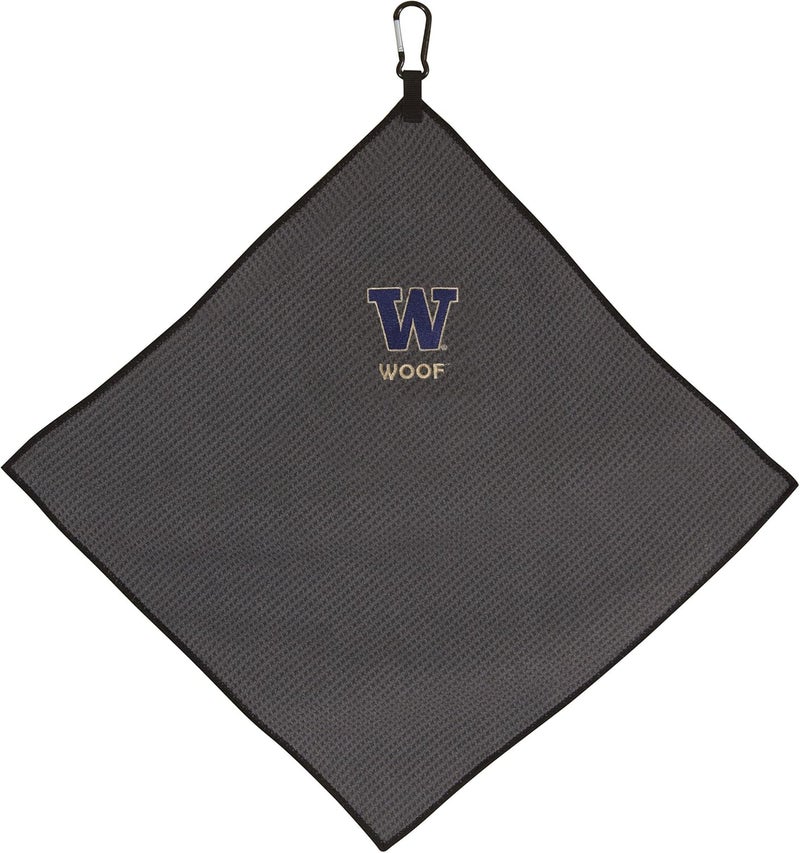 Team Effort Collegiate 15" x 15" Grey Microfiber Towel - Image 1