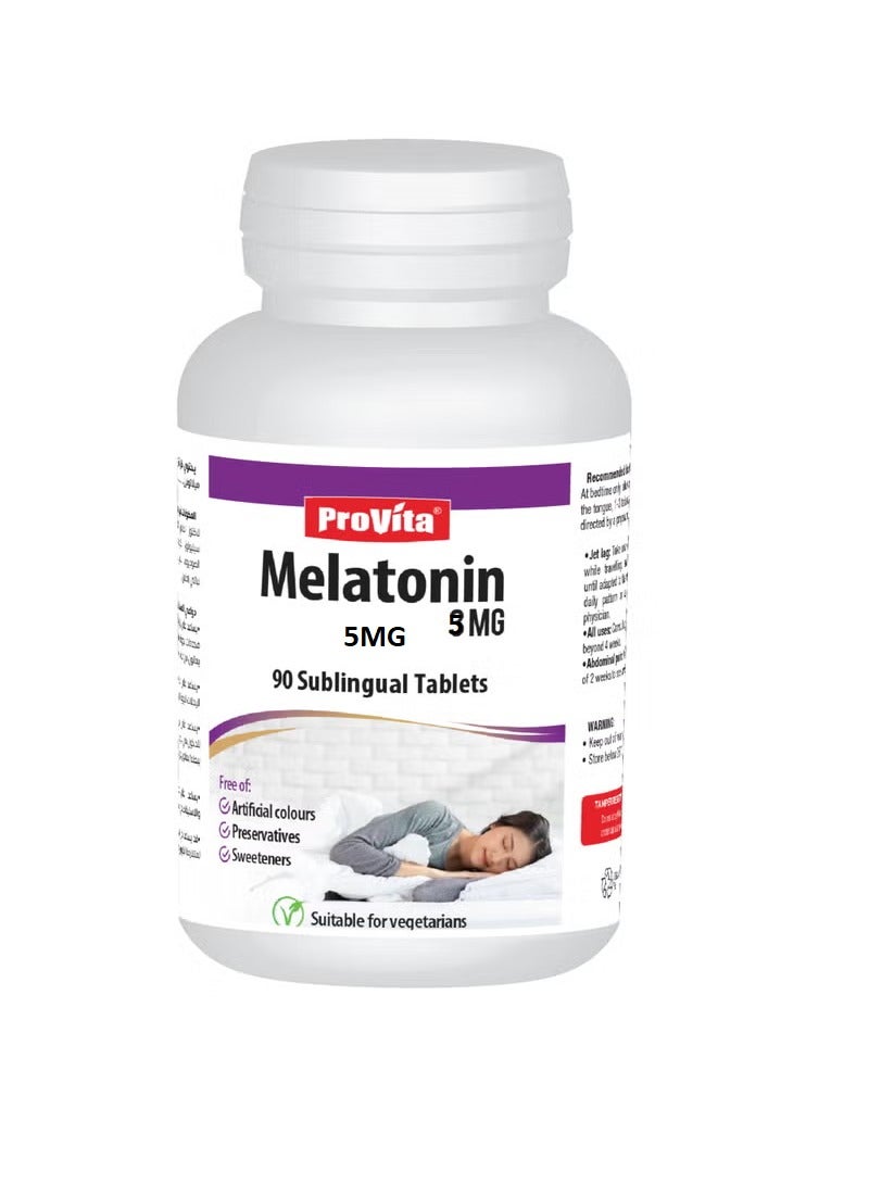 Provita Melatonin 5mg 60s Sublingual tablets - Image 1