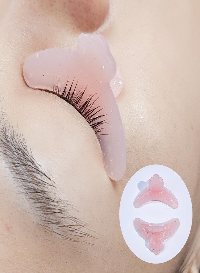 PERMANIA Lash Revise Pad, Eyelash Fix Shields Reusable Lash Separator Palette Silicone Plate Lash Lift Tool (Pink) - Image 1