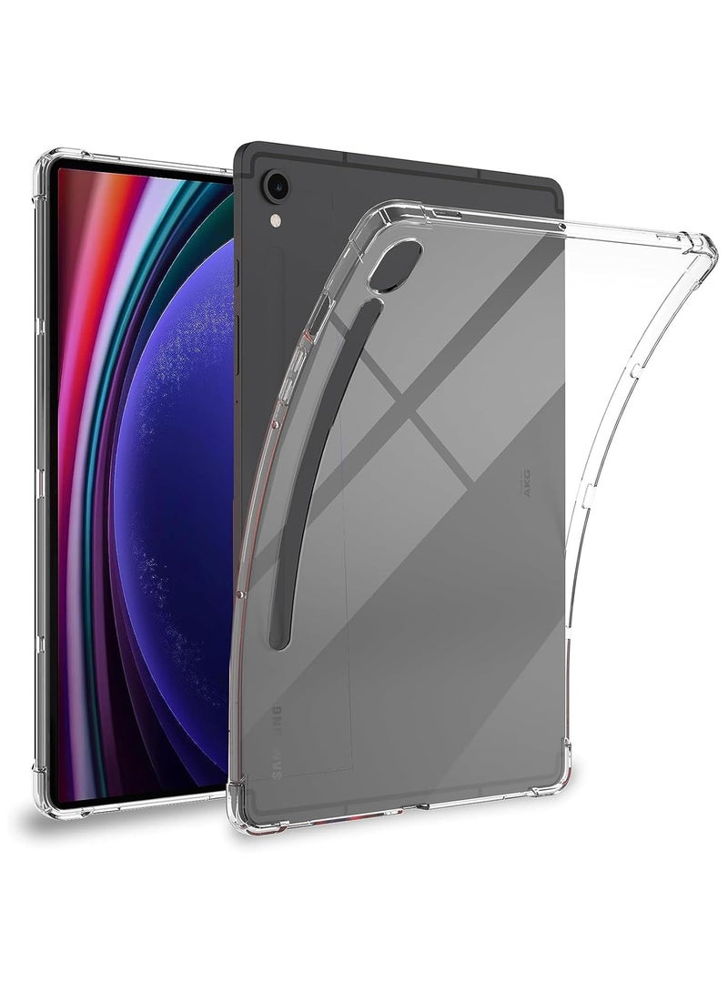 حافظة متوافقة مع جهاز Samsung Galaxy Tab S9 11.0 بوصة 2023 اللوحي، حافظة شفافة ناعمة من مادة TPU مقاومة للصدمات وخفيفة الوزن ومضادة للخدش  - Image 1
