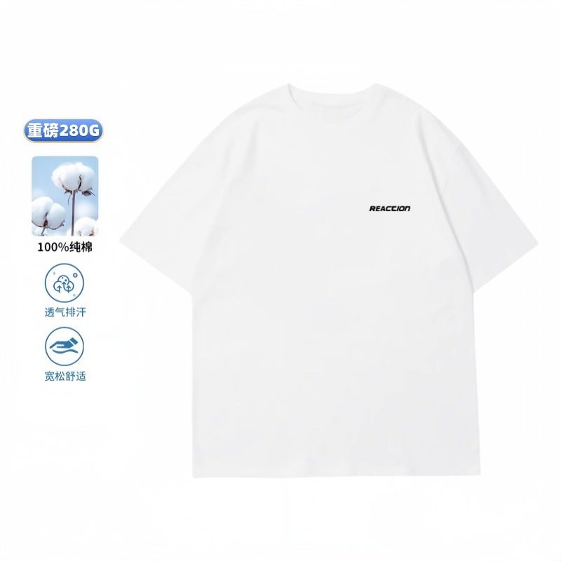Jackson Wang Style Men's Heavyweight Cotton Short Sleeve T-Shirt - Image 4
