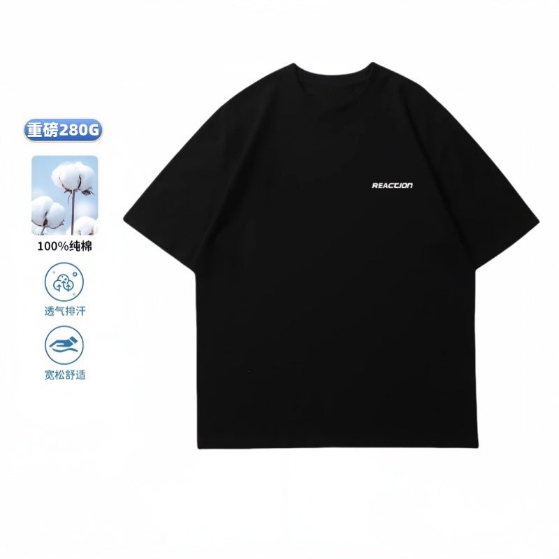 Jackson Wang Style Men's Heavyweight Cotton Short Sleeve T-Shirt - Image 3