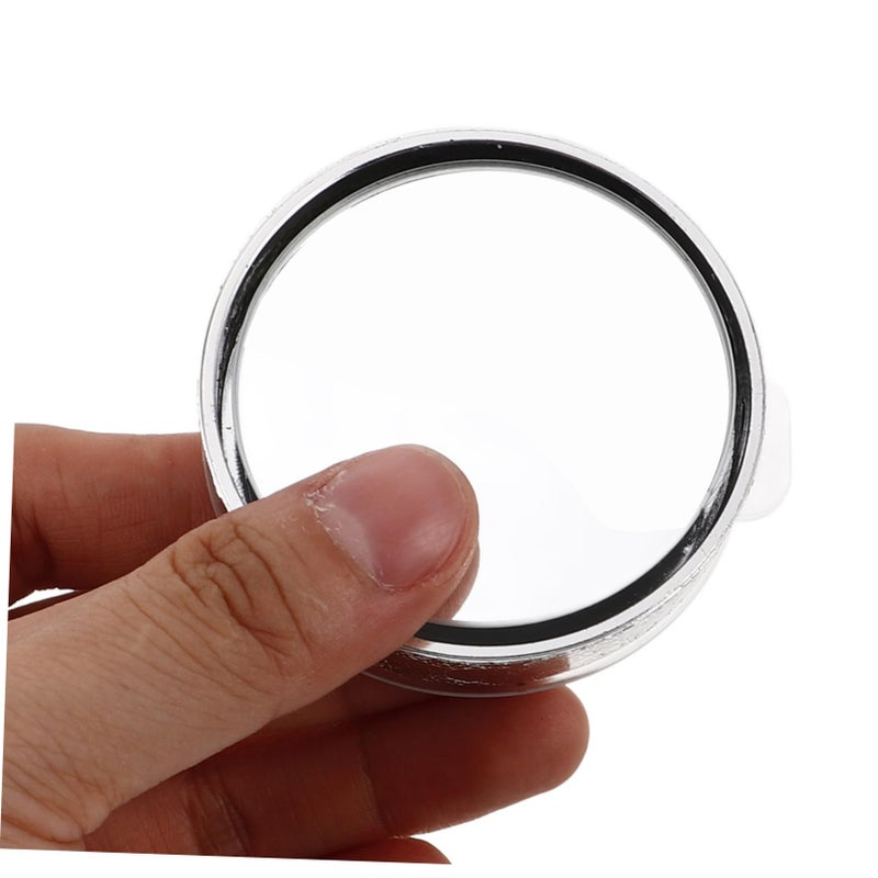 Convex Blind Spot Mirrors Silver Frame for Cars SUVs Trucks Motorcycles Trailers Boats - Image 4