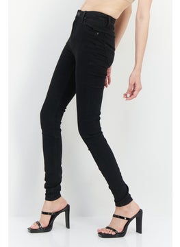 LEE Women Regular Fit Washed Denim Jean, Black  - Image 3