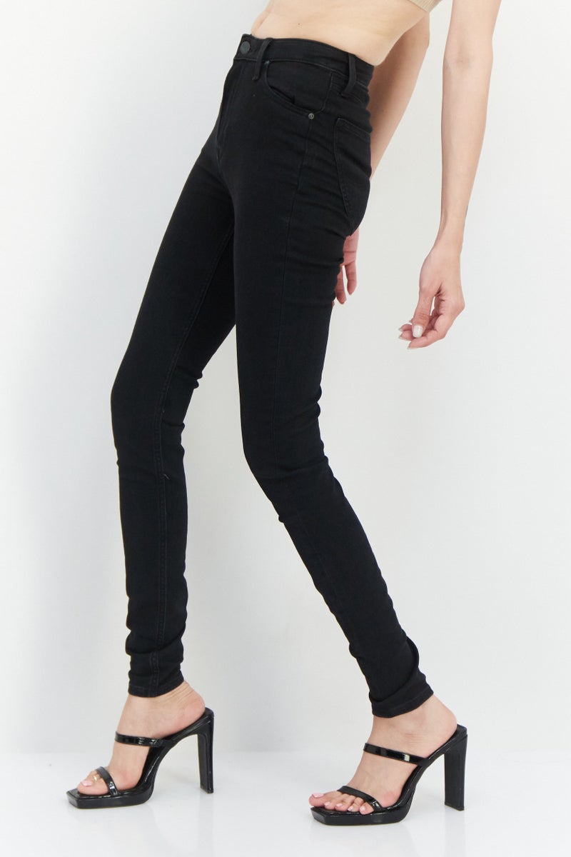 LEE Women Regular Fit Washed Denim Jean, Black - Image 3