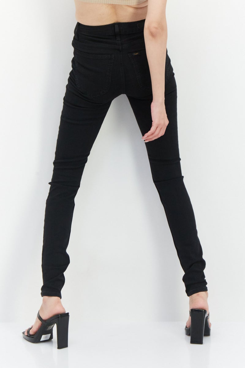 LEE Women Regular Fit Washed Denim Jean, Black - Image 2