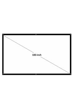 شاشة بروجكتر مقاس 100 بوصة 16:9، شاشة عرض عالية الدقة المحمولة، قابلة للطي مركبة على الحائط، للسينما المنزلية والمكتب والأفلام داخليًا وخارجيًا - pzsku/ZD412F71F2D399E3E092EZ/45/_/1729145683/7c527319-f410-4a26-9ad9-b0702ec81400