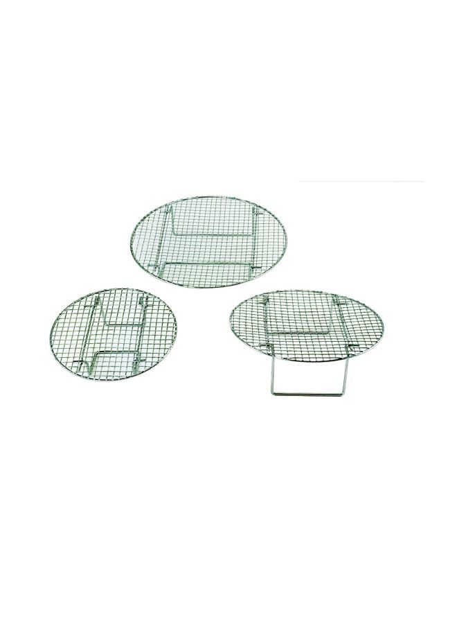 نيبمينينت رفّ طهي بالبخار مطلي بالكروم فضي 10.5بوصة - Image 2