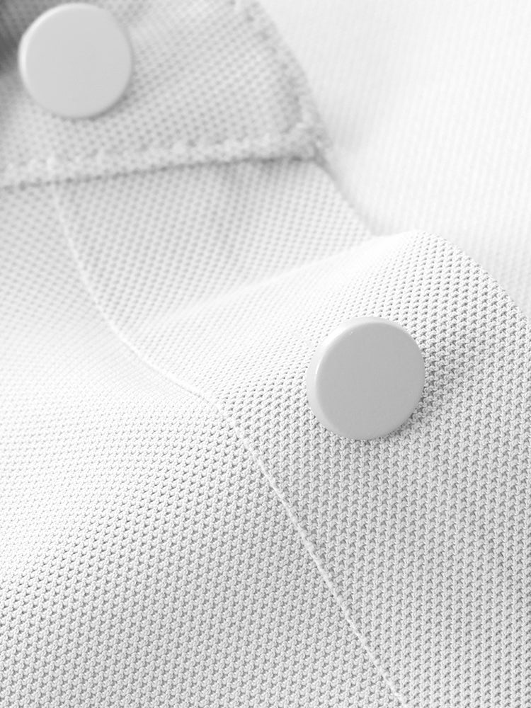 Men's Casual Long Sleeve T Shirt Basic Top Button Collared Shirt - Image 4