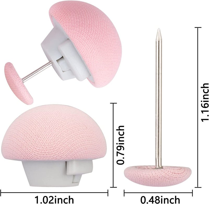 Blue Denko Duvet Clips Mushroom Duvet Cover Pins Quilt Fixer Duvet Fasteners Holder Clip Cotton Cloth Clips Multicolor Pack of 4  - Image 2