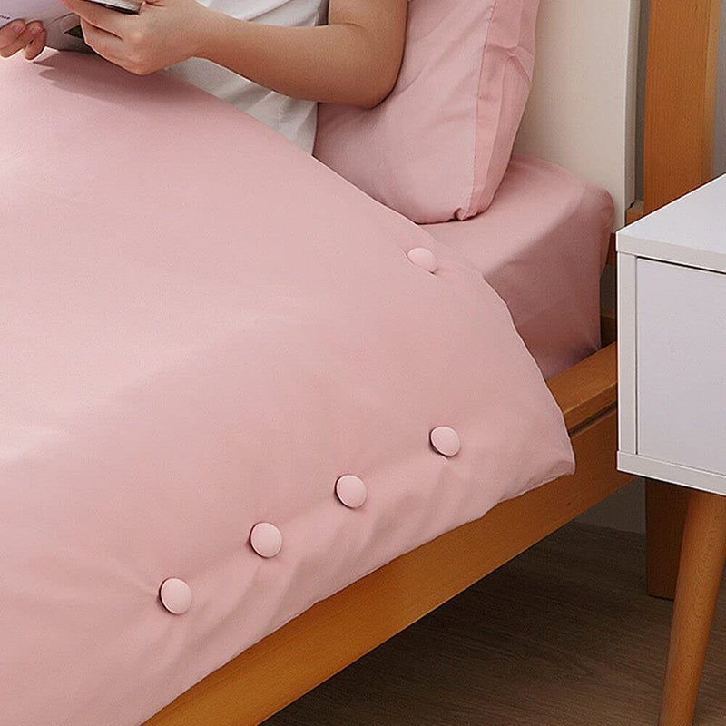 Blue Denko Duvet Clips Mushroom Duvet Cover Pins Quilt Fixer Duvet Fasteners Holder Clip Cotton Cloth Clips Multicolor Pack of 4  - Image 5