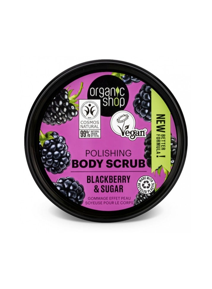 Organic Shop Polishing Body Scrub Blackberry & Sugar 250ml - Image 2