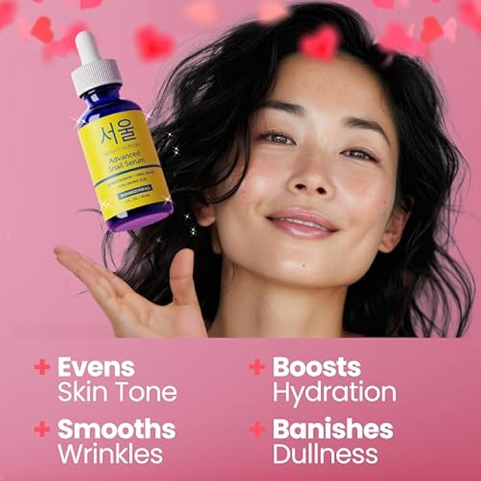 SeoulCeuticals Korean 5% Niacinamide + Snail Mucin 97.5% Essence Serum + Hyaluronic Acid, Cruelty Free Korean Skin Care, Natural & Organic Anti Aging Face Serum for Dull Skin, K Beauty 1oz - Image 2