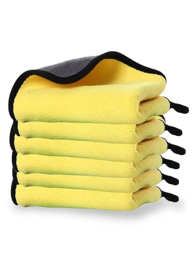 Premium Microfiber Car Cleaning Cloths 5 Pcs Super Absorbent Scratch Free Quick Dry Towels - Image 1