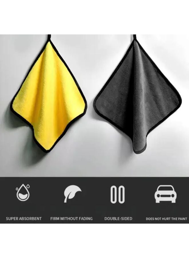 Premium Microfiber Car Cleaning Cloths 5 Pcs Super Absorbent Scratch Free Quick Dry Towels - Image 5