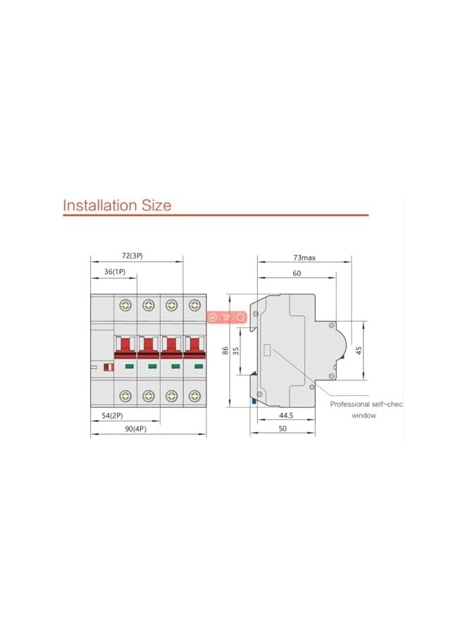 PROMASS promass PA66-DSM Flame Retardant Shell Wifi Circuit Breaker Phone APP Remote Switch AC220V 1P 40A  - Image 2