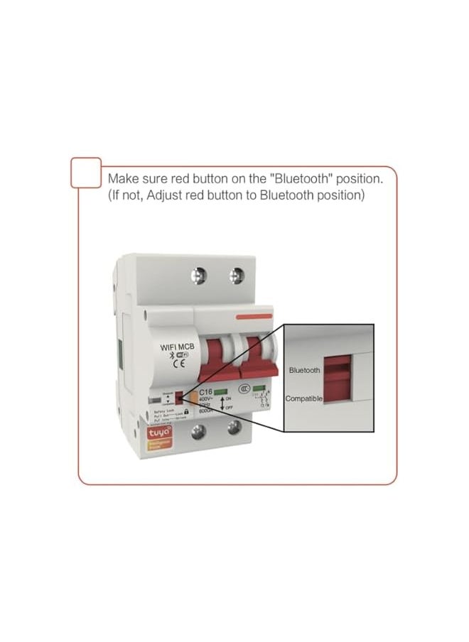 PROMASS promass PA66-DSM Flame Retardant Shell Wifi Circuit Breaker Phone APP Remote Switch AC220V 1P 40A  - Image 5