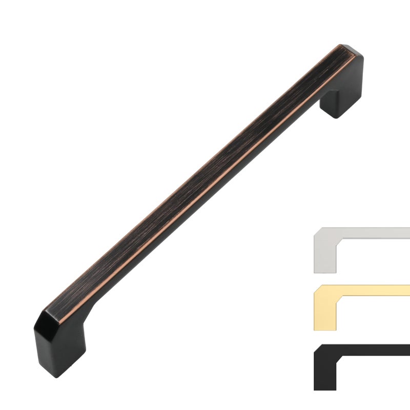 9BUILD 10 Pack Oil Rubbed Bronze Cabinet Pulls 375 Inch Handles for Cabinets and Drawers Kitchen Hardware - Image 2