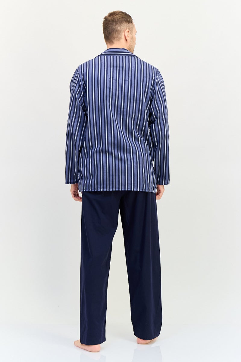 English Laundry Men 2 Pieces Stripe Top And Pants Pyjama Set, Multicolor - Image 2