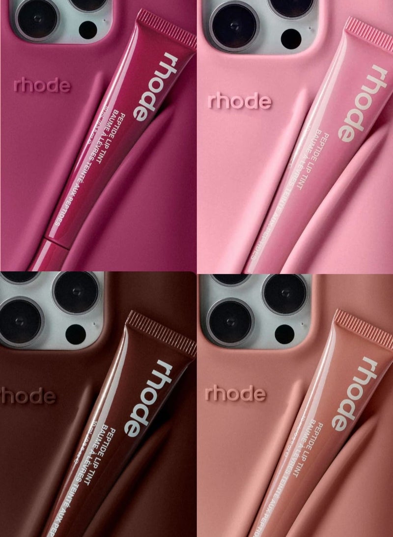 rhode iPhone 16 Pro Max Silicone Case Lip Holder for Cell Phone, Lip Gloss Adhesive Sleeve for Phone, Lip Holder Stick-on Phone Case, Back Stick On Holder for iPhone Phones (Pink) - Image 3