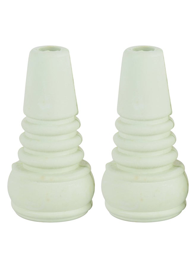 Prestige 2-Piece Rubber Swirls Set White - Image 1
