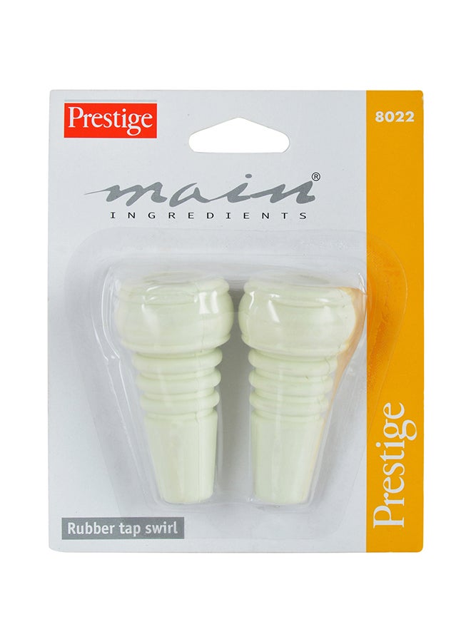 Prestige 2-Piece Rubber Swirls Set White - Image 4