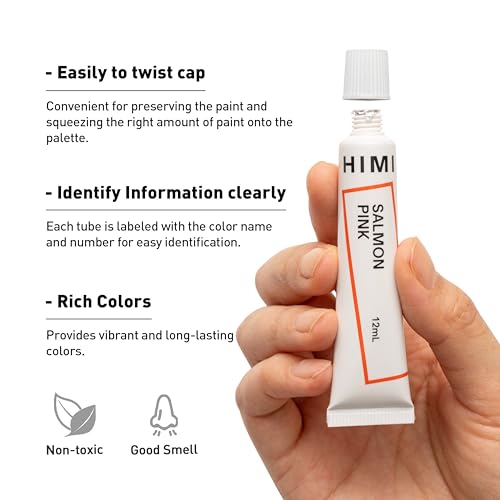 HIMI Gouache Paint Tube Set -24 Colors 12ml, with Rich Pigments, Gouache paint Non-Toxic, suitable for Beginners, Artists, and Hobby Painters. Beautiful Gifts for Art Supplies Painting（24 colors） - Image 2