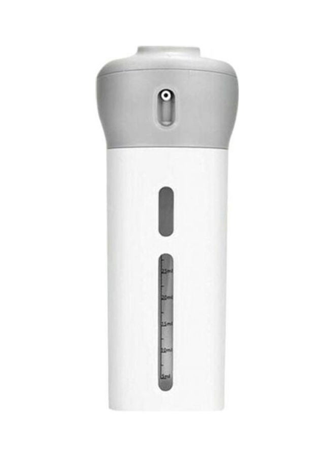 NIBEMINENT 4-In-1 Lotion Shampoo Gel Travel Dispenser White/Grey