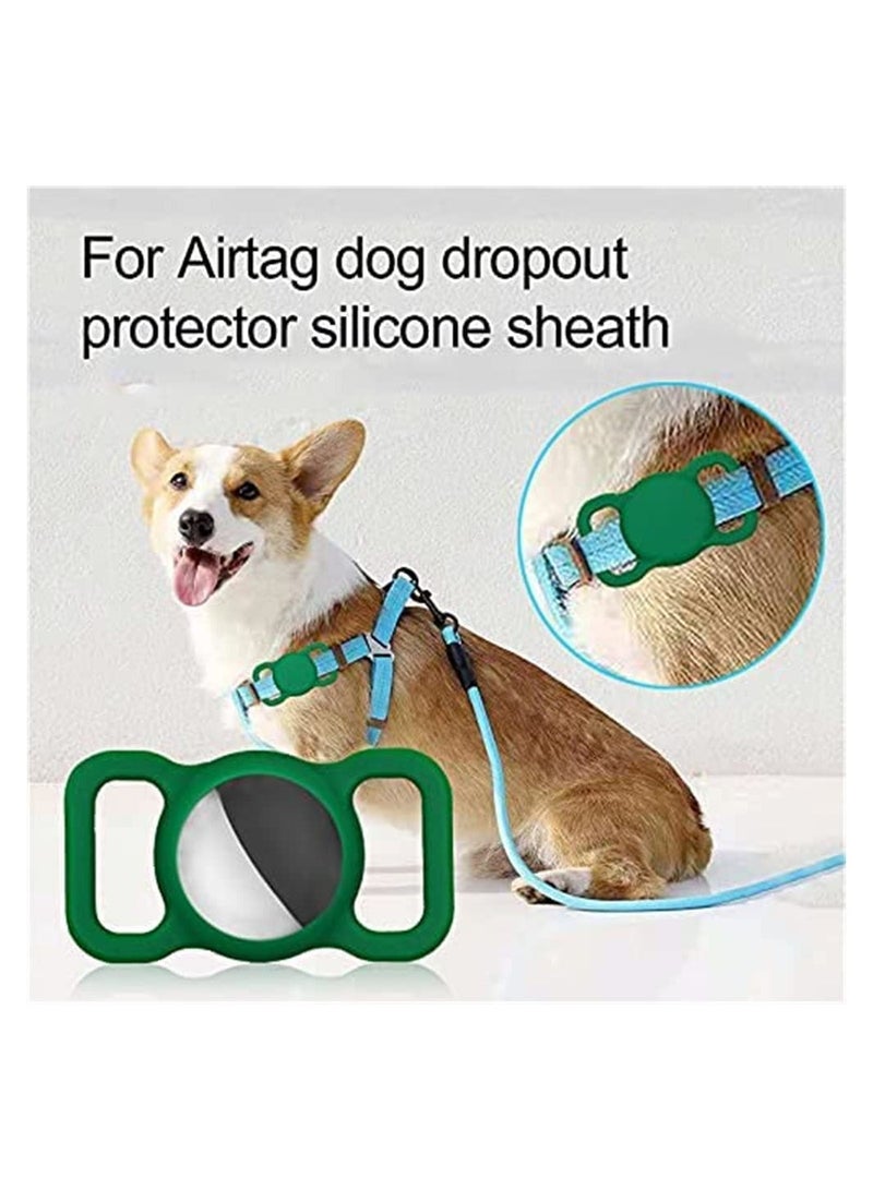 KASTWAVE Airtag Dog Collar Holder for Apple Airtags Anti Lost Air Tag Holder Case Compatible with Cat Dog Collars Silicone AirTags Accessories 4 Pack - Image 4
