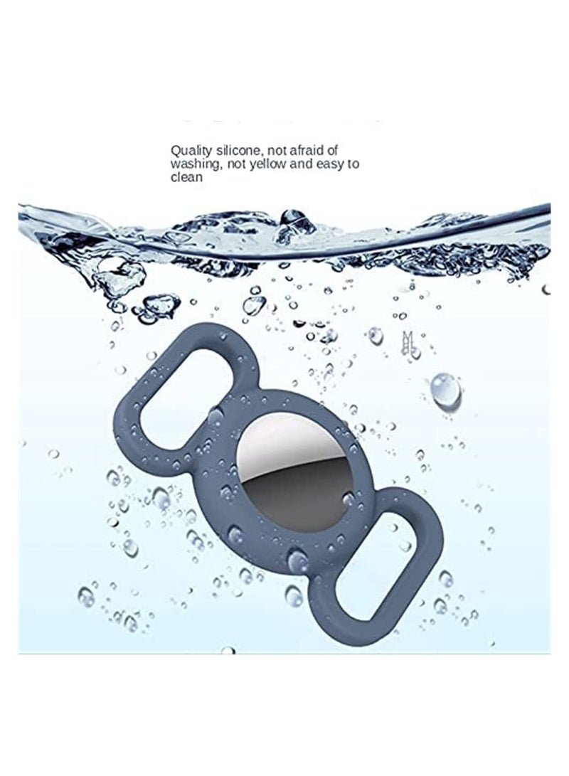 KASTWAVE Airtag Dog Collar Holder for Apple Airtags Anti Lost Air Tag Holder Case Compatible with Cat Dog Collars Silicone AirTags Accessories 4 Pack - Image 5