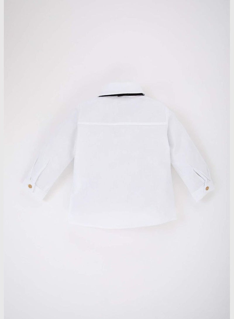 DeFacto 2 Pack BabyBoy Woven Long Sleeve Shirt - Image 5