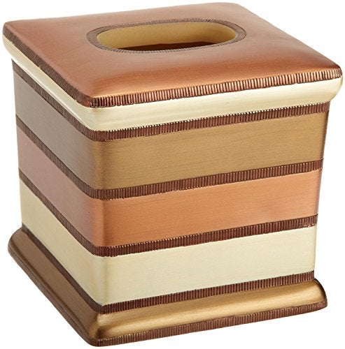 Popular Bath Contempo Tissue Box Luxury Bath Tissue Box Modern Classic Contemporary Decorative Beautiful Designs Stylish Bathroom, Spice - Image 5