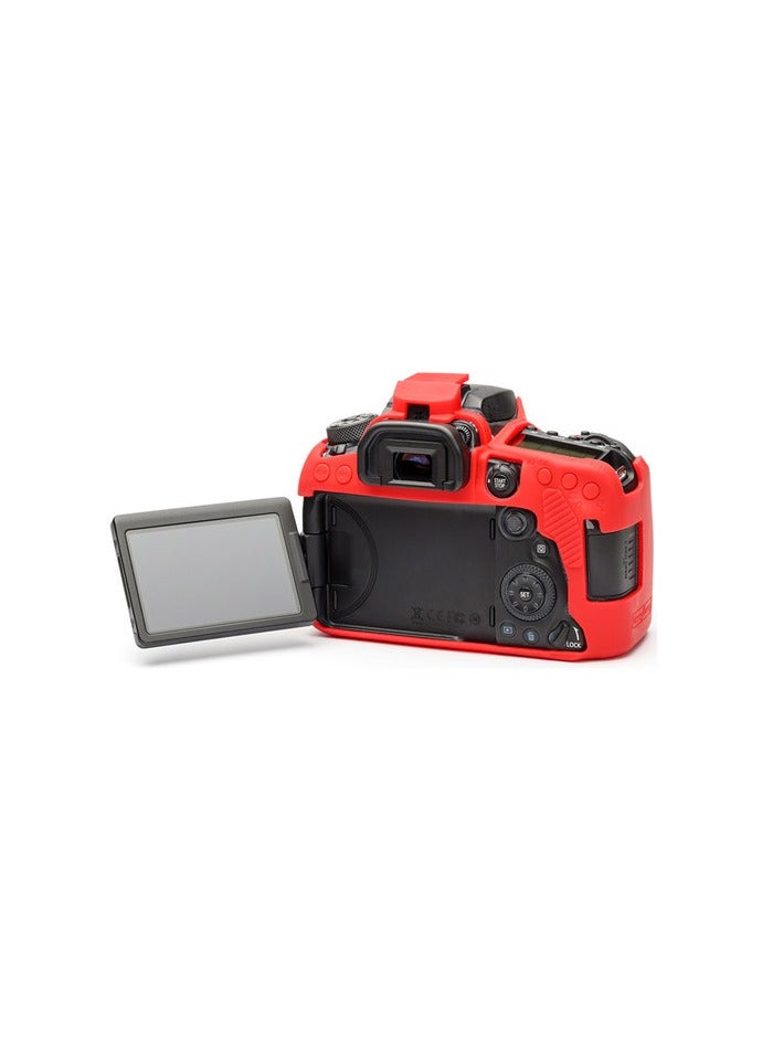 إيزي كوفر easyCover Silicone Protection Cover for Canon 90D (Red) - Image 2