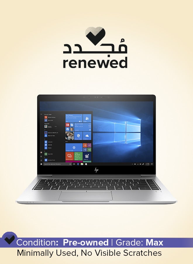 Renewed - Elitebook 840 G5 Laptop With 14-inch Full HD Display,Core i5/7th Gen/8GB RAM/256GB SSD/Intel HD Graphics/Windows 10 English Black