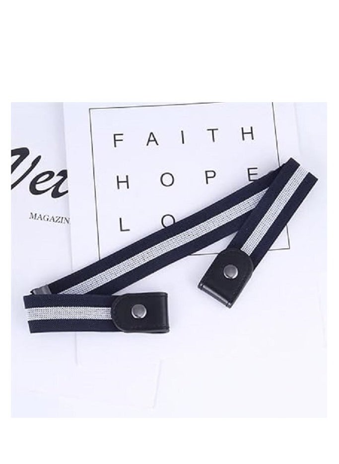 Generic Belts Buckle-Free Waist Jeans Pants No Buckle Stretch Elastic Waist Belt  - Image 2