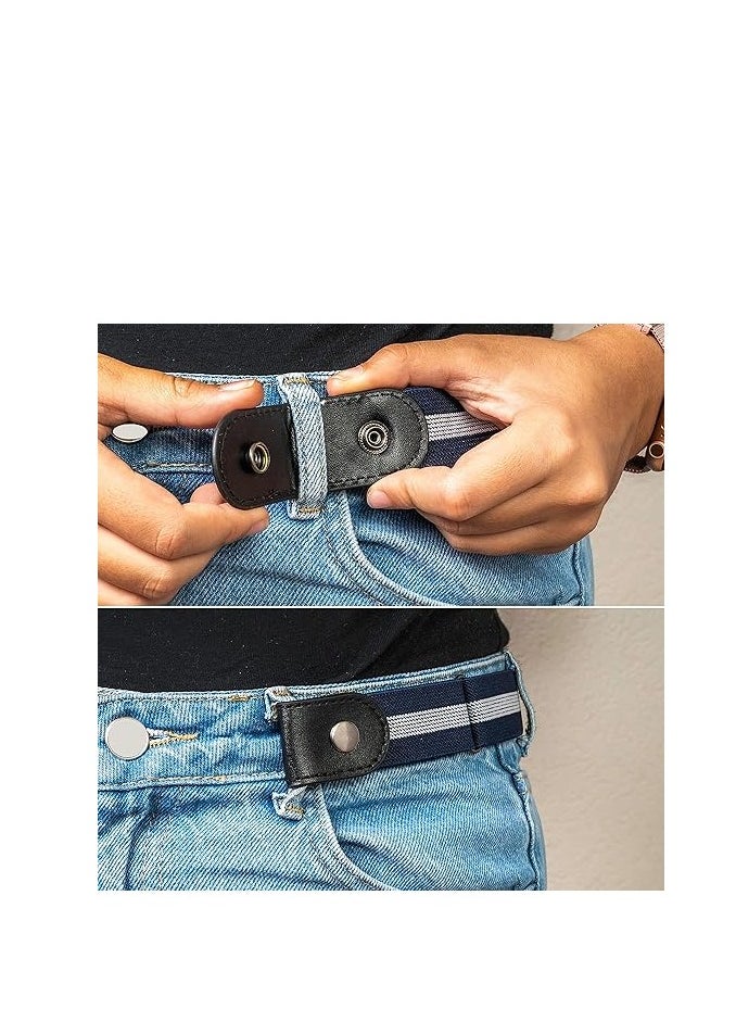 Generic Belts Buckle-Free Waist Jeans Pants No Buckle Stretch Elastic Waist Belt  - Image 3