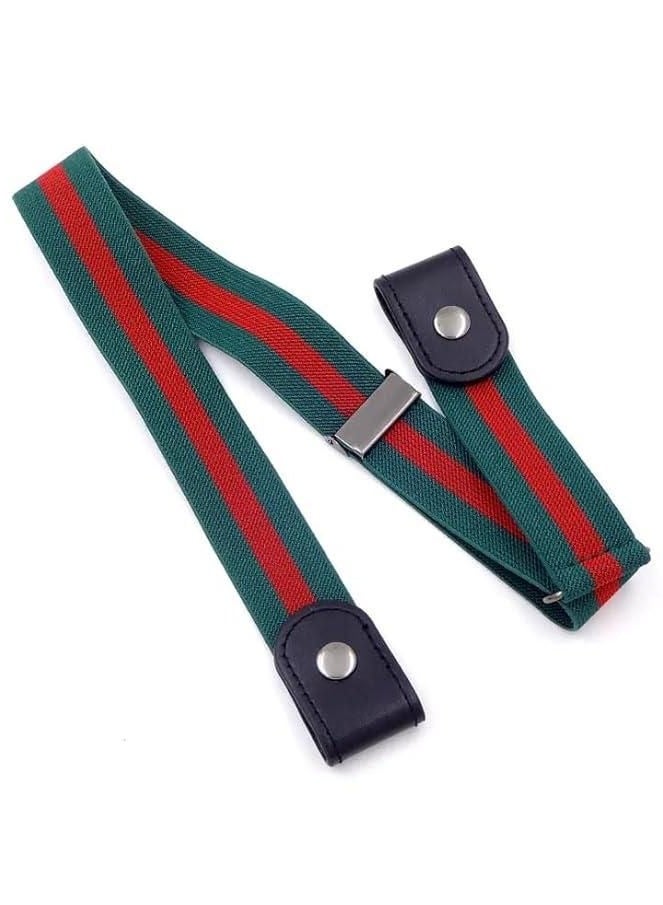 Belts Buckle-Free Waist Jeans Pants No Buckle Stretch Elastic Waist Belt - Image 1