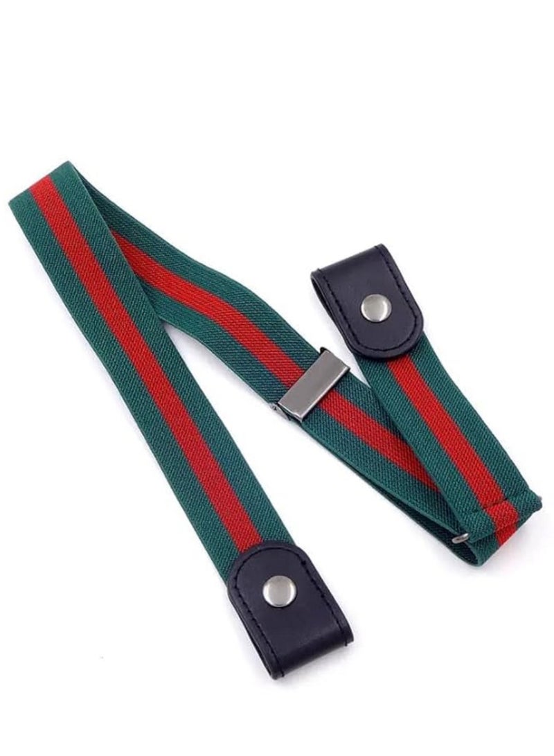 Belts Buckle-Free Waist Jeans Pants No Buckle Stretch Elastic Waist Belt - Image 1