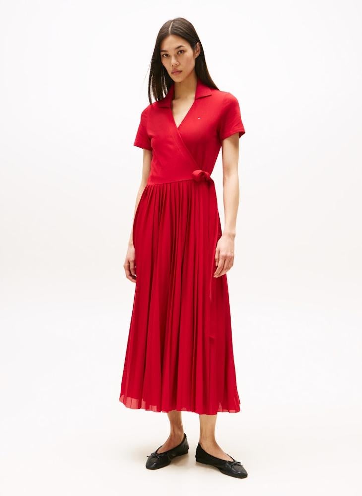 TOMMY HILFIGER 1985 PLEATED WRAP POLO DRS - Image 1