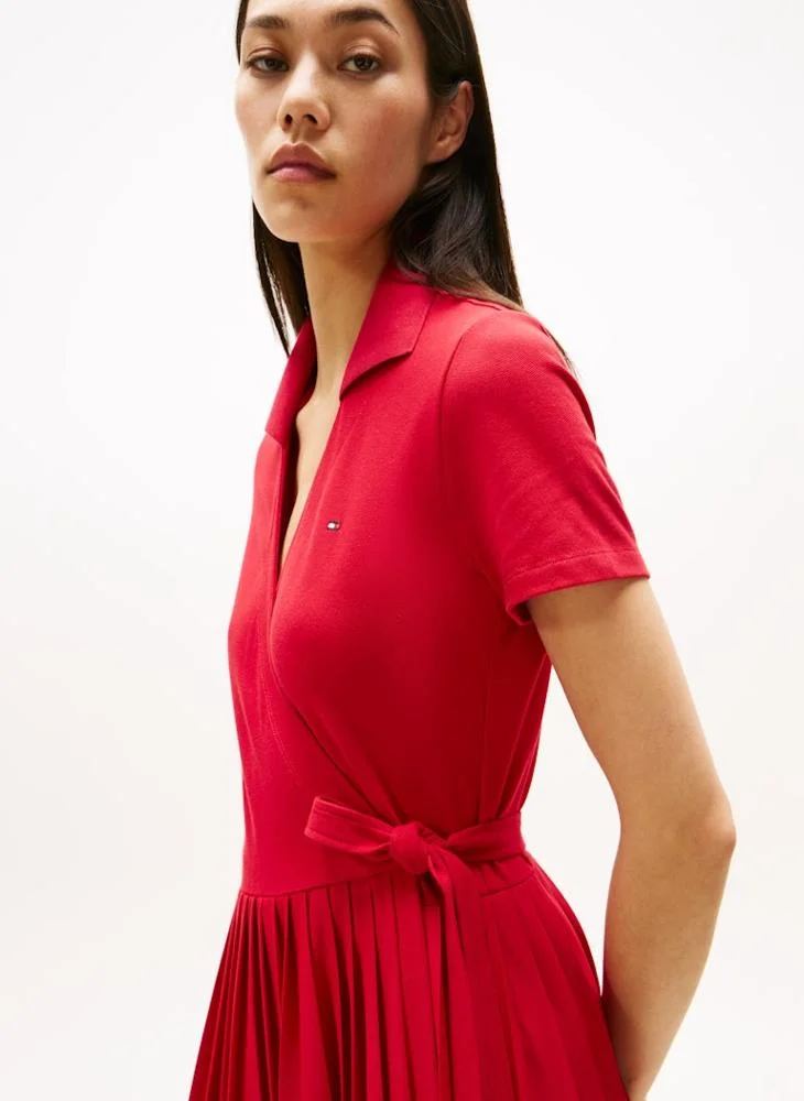 TOMMY HILFIGER  1985 PLEATED WRAP POLO DRS for Women | Best Price UAE